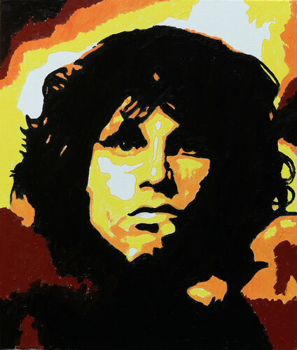 Jim Morrison di Jean Jacques Venturini, Pittura in vendita su Singulart