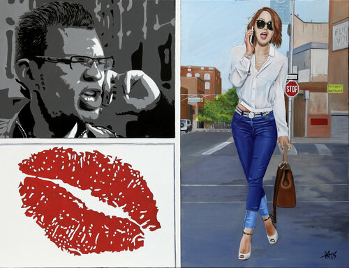 Fuck you ! van Jean Jacques Venturini, Schilderij te koop op Singulart
