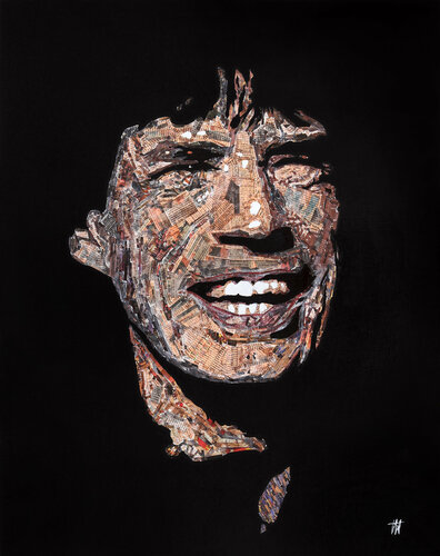Mick Jagger paper van Jean Jacques Venturini, Werk op papier te koop op Singulart