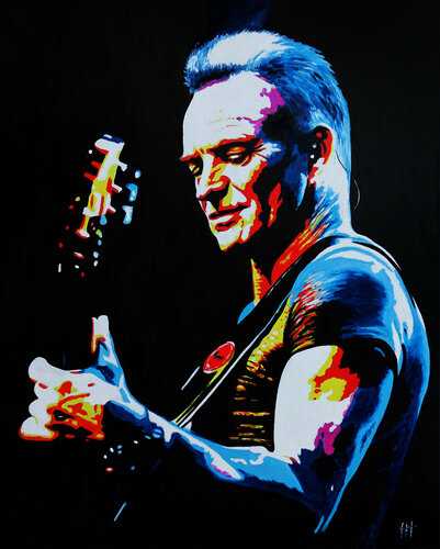 Sting di Jean Jacques Venturini, Pittura in vendita su Singulart