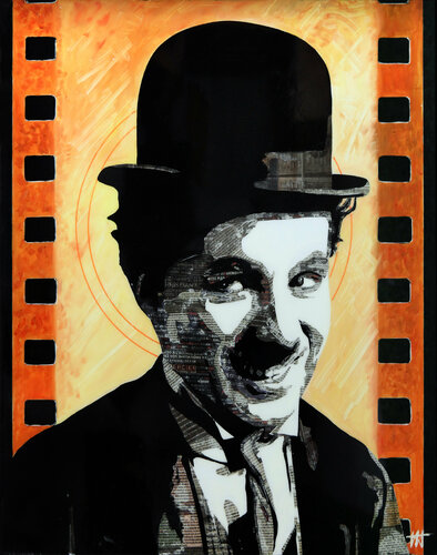 C. Chaplin van Jean Jacques Venturini, Schilderij te koop op Singulart