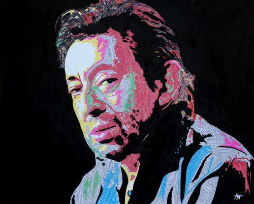 Gainsbourg paper / 1 van Jean Jacques Venturini, Werk op papier te koop op Singulart