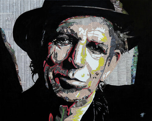 Keith Richards paper /1 van Jean Jacques Venturini, Schilderij te koop op Singulart
