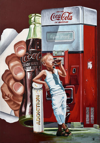 Addiction di Jean Jacques Venturini, Pittura in vendita su Singulart