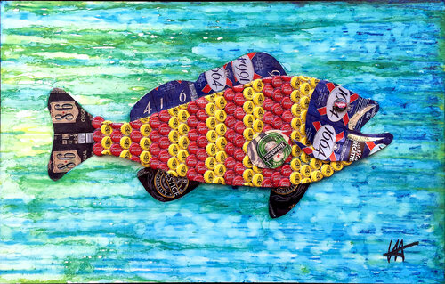 Poisson d'Aguillon / 8 van Jean Jacques Venturini, Andere media te koop op Singulart