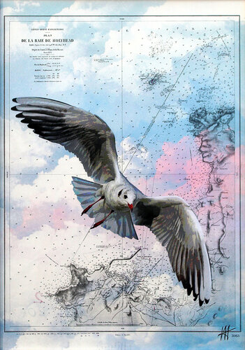 Voyage / 2 " Baie de Holyhead". van Jean Jacques Venturini, Afdruk te koop op Singulart