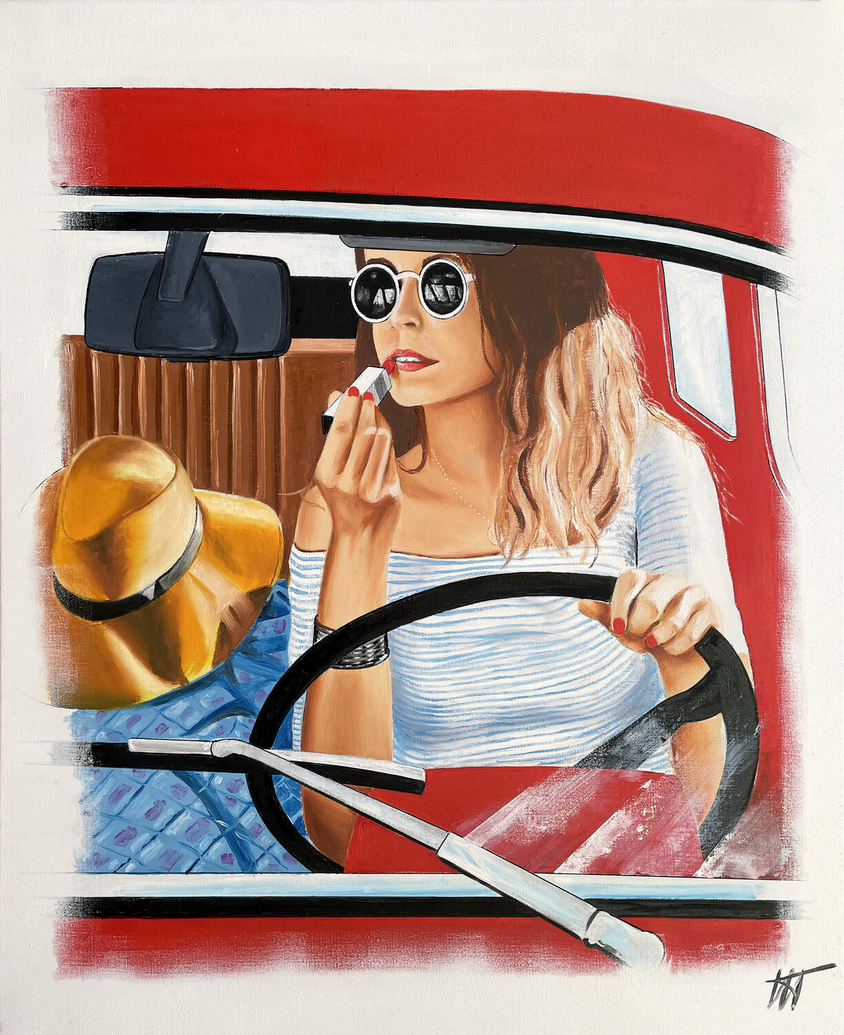 Elle aime la couleur rouge Jean Jacques Venturini