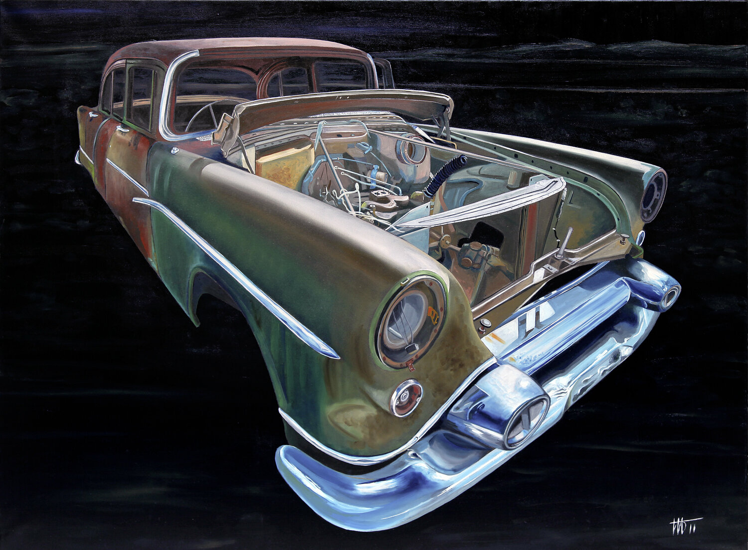 Génération pétrole / 16 Jean Jacques Venturini Originalgemälde zu verkaufen