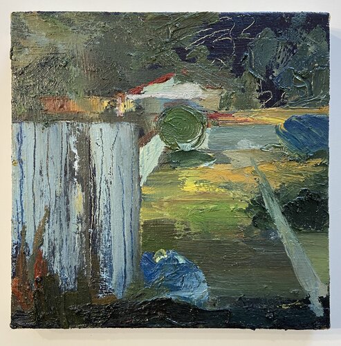 Night Neighbor van Jenny Wu, Schilderij te koop op Singulart