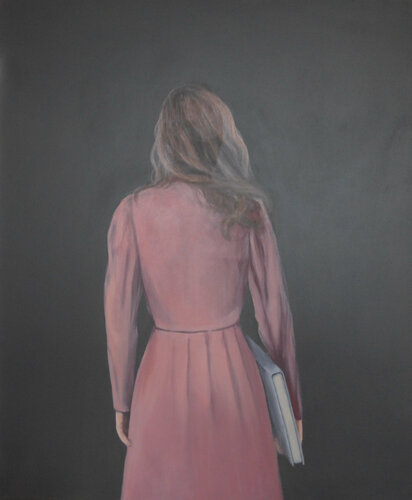 Leserin X di Karoline Kroiß, Pittura in vendita su Singulart
