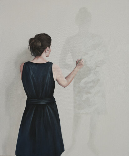 Das macht es auch nicht besser di Karoline Kroiß, Pittura in vendita su Singulart