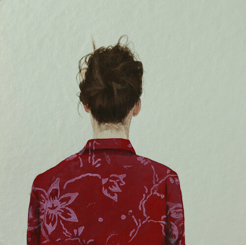 gemusterte Bluse V Karoline Kroiß