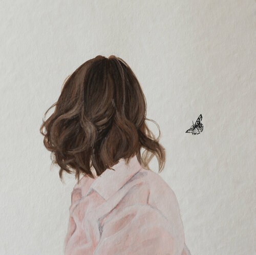 Schmetterling IX di Karoline Kroiß, Opera su carta in vendita su Singulart