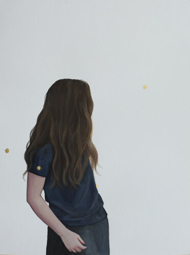 Goldene Punkte XIV van Karoline Kroiß, Werk op papier te koop op Singulart