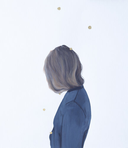 Goldene Punkte XVII by Karoline Kroiß, Work on Paper for Sale on Singulart