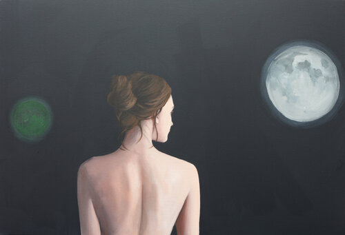 Zwei Monde di Karoline Kroiß, Pittura in vendita su Singulart