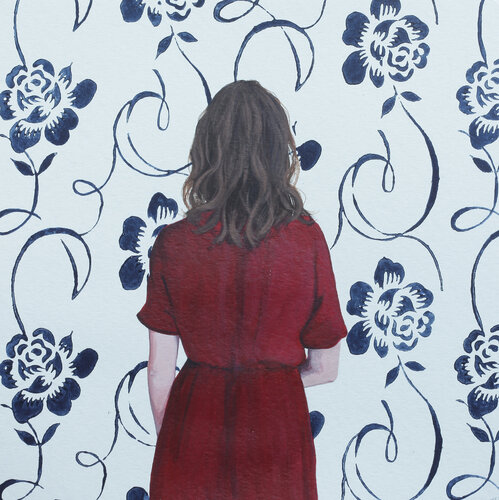 Blumenmuster XXVI van Karoline Kroiß, Werk op papier te koop op Singulart