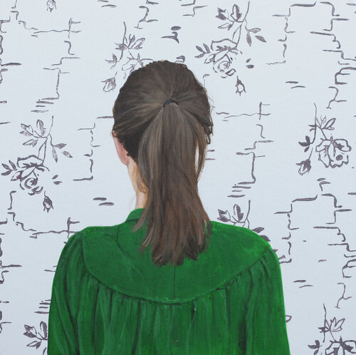 Blumenmuster XXVII van Karoline Kroiß, Werk op papier te koop op Singulart