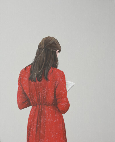 Leserin XVIII van Karoline Kroiß, Schilderij te koop op Singulart