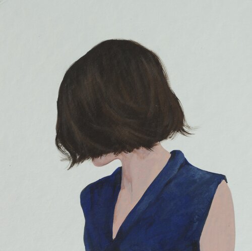 Zur Seite gucken XXIV van Karoline Kroiß, Werk op papier te koop op Singulart