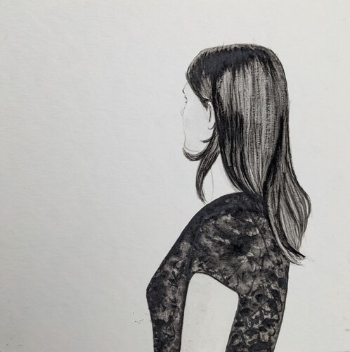 Mädchen guckt zur Seite Karoline Kroiß