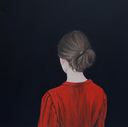 Ein wenig zu lange van Karoline Kroiß, Schilderij te koop op Singulart