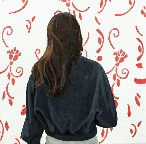Blumenmuster XII van Karoline Kroiß, Werk op papier te koop op Singulart