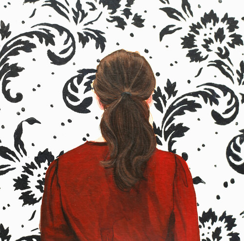 Blumenmuster XXVI van Karoline Kroiß, Werk op papier te koop op Singulart