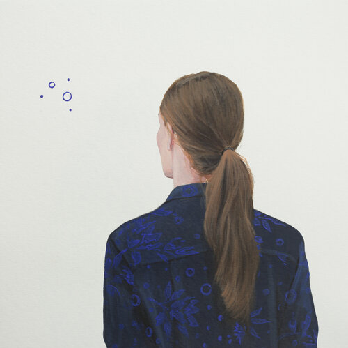 gemusterte Bluse XII Karoline Kroiß