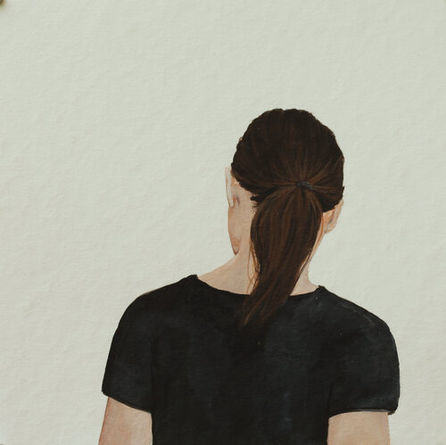 Rückenporträt III van Karoline Kroiß, Werk op papier te koop op Singulart