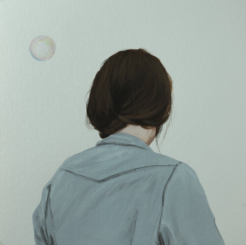 Seifenblase XII van Karoline Kroiß, Werk op papier te koop op Singulart