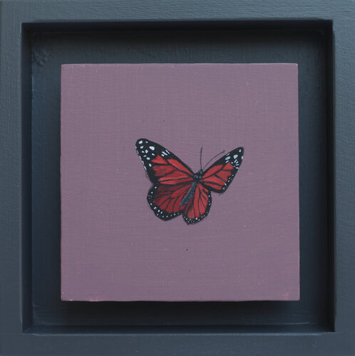 Vielleicht XXVI (Schmetterling) van Karoline Kroiß, Schilderij te koop op Singulart