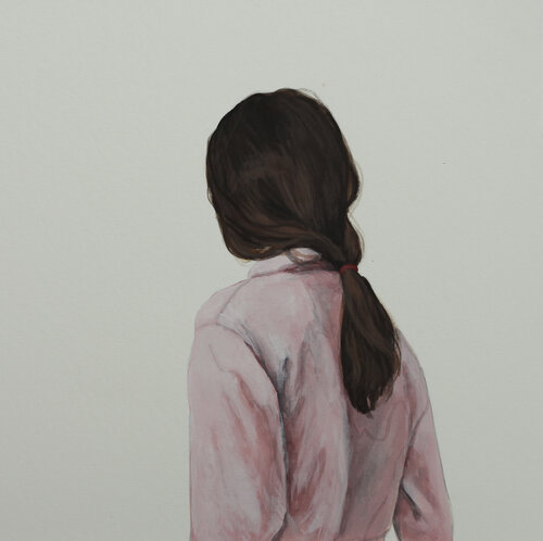 Rosa Hemd II di Karoline Kroiß, Opera su carta in vendita su Singulart