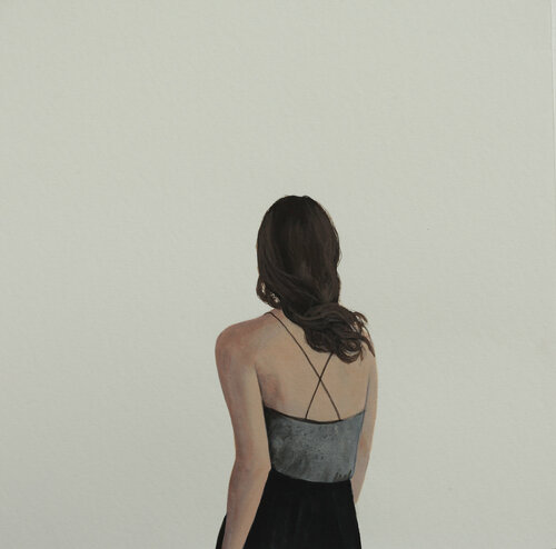 Wind in her hair van Karoline Kroiß, Werk op papier te koop op Singulart