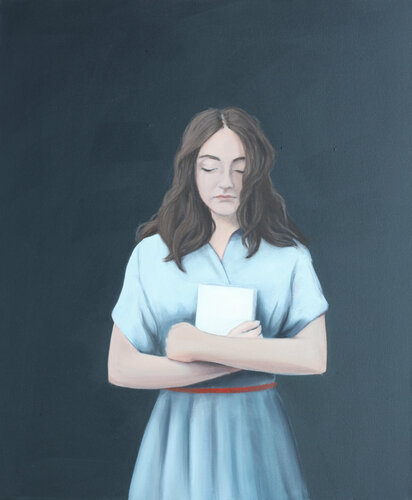 Leserin VIII van Karoline Kroiß, Schilderij te koop op Singulart