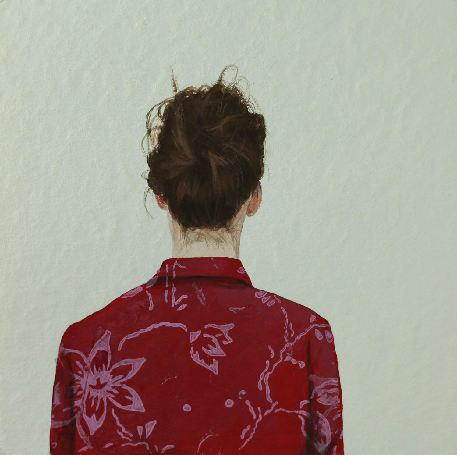 gemusterte Bluse V Karoline Kroiß