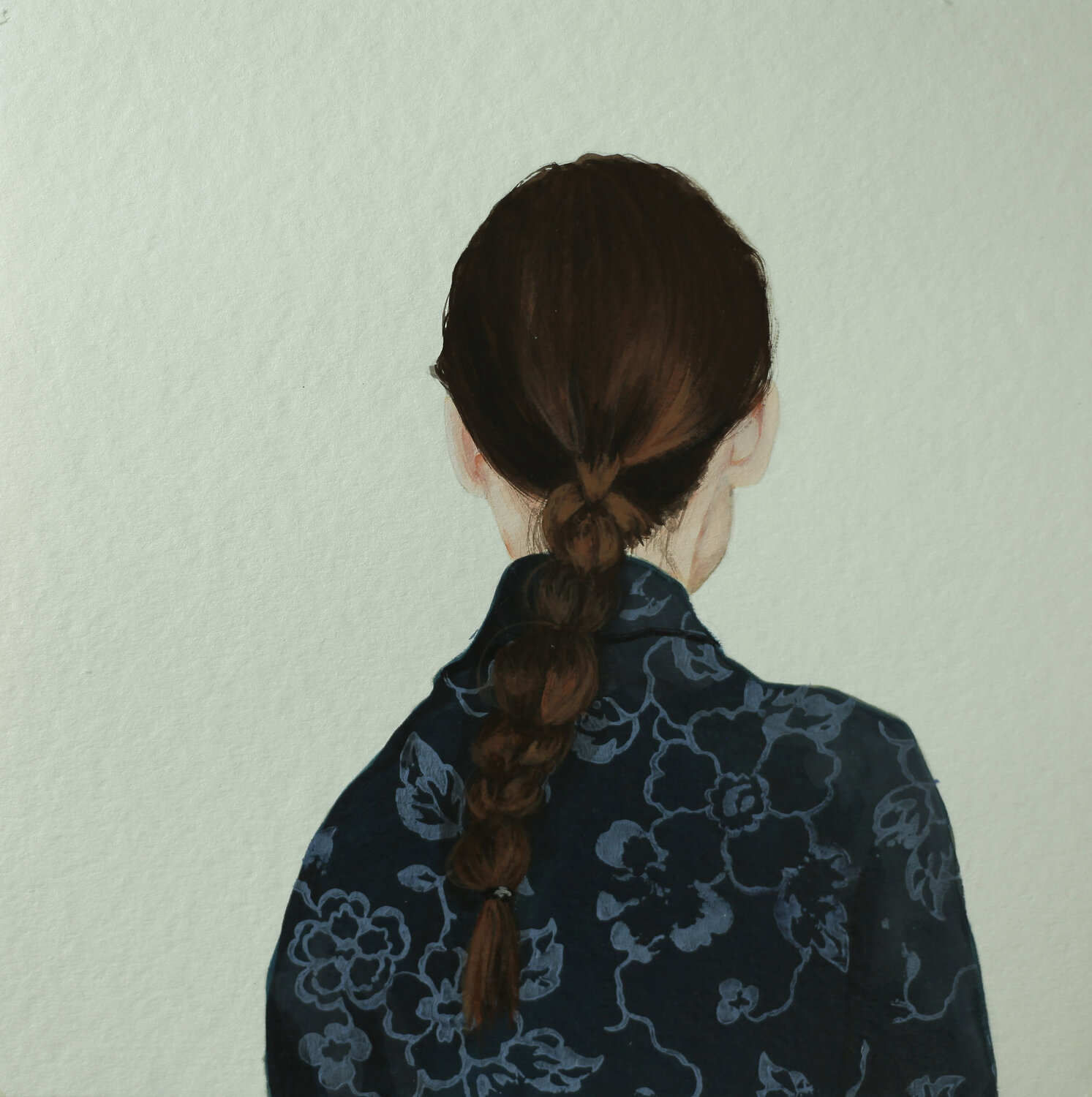 gemusterte Bluse VII Karoline Kroiß