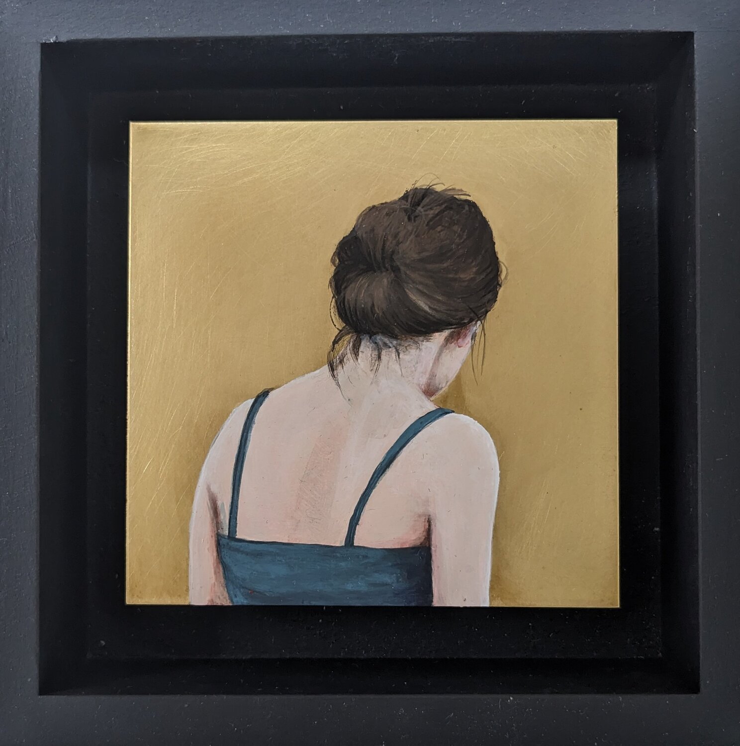 Goldener Moment XXXII Karoline Kroiß Originalgemälde zu verkaufen