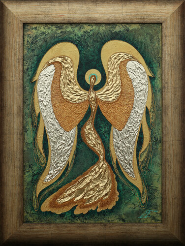 Angel of Happiness van Alexander Jazykov, Schilderij te koop op Singulart