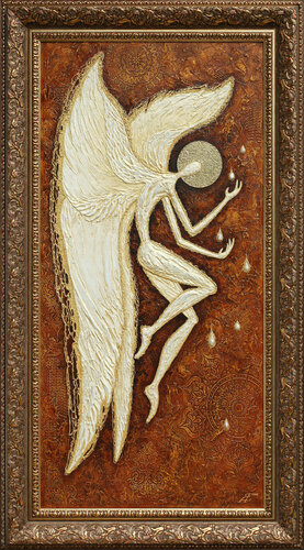 Angel Filling Souls with Light. di Alexander Jazykov, Pittura in vendita su Singulart