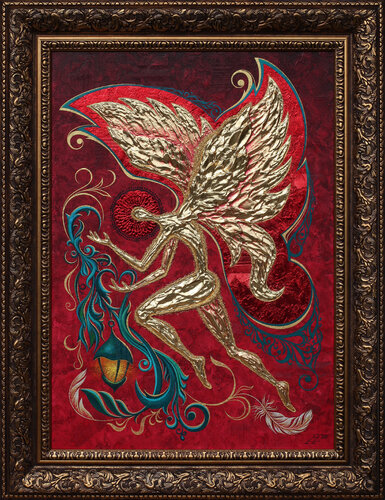 Angel Bringing Blessed Light. de Alexander Jazykov, Pintura a la venta en Singulart