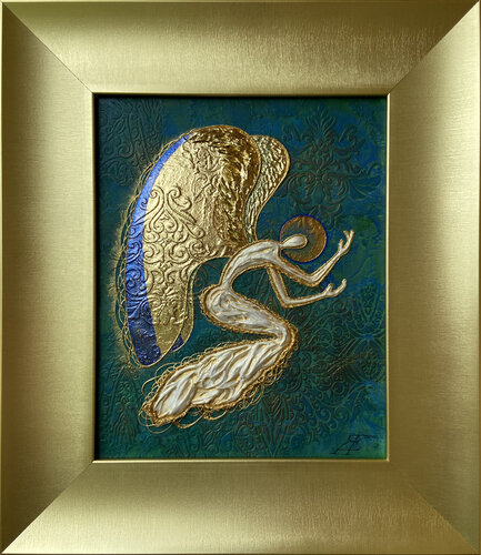 Angel of Emerald Peace. di Alexander Jazykov, Pittura in vendita su Singulart