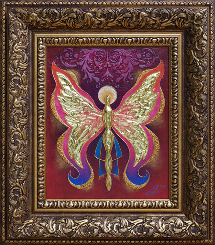 Eternity at the Tips of the Wings. de Alexander Jazykov, Pintura a la venta en Singulart
