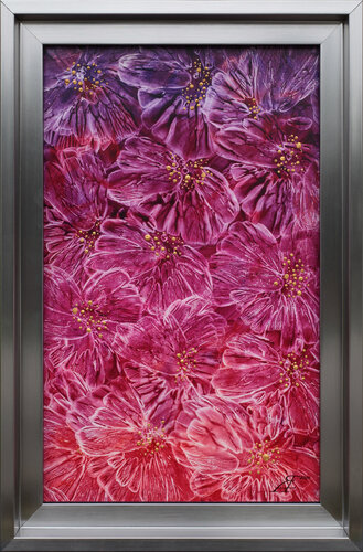 Conversation of Shimmering Petals. by Alexander Jazykov, Painting for Sale on Singulart