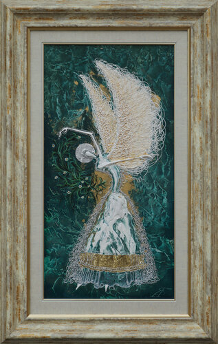 Angel of paradise garden. di Alexander Jazykov, Pittura in vendita su Singulart