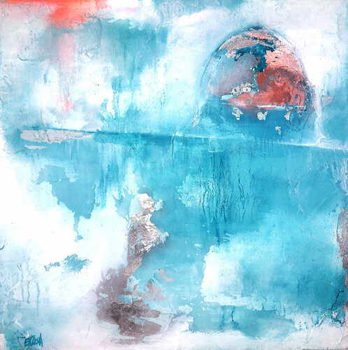 Jerusalem in blue di Sandra Encaoua, Pittura in vendita su Singulart