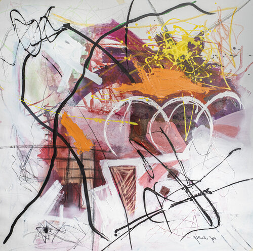 CHAOS by Yossef Ben-Sason, Painting for Sale on Singulart