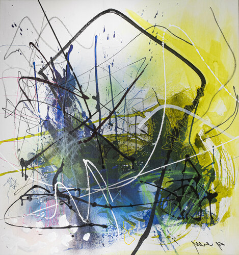 CRAZY DIAMOND van Yossef Ben-Sason, Schilderij te koop op Singulart