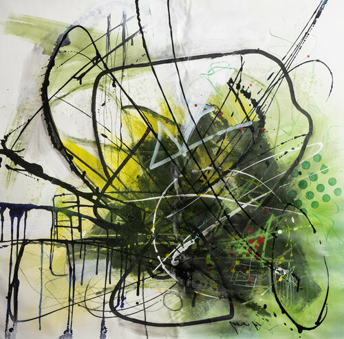 SUNNY FLOWER von Yossef Ben-Sason, Malerei kaufen auf Singulart