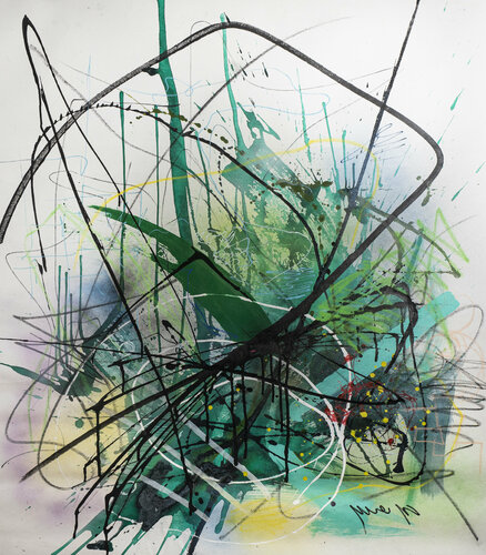 GREEN FIELD van Yossef Ben-Sason, Schilderij te koop op Singulart